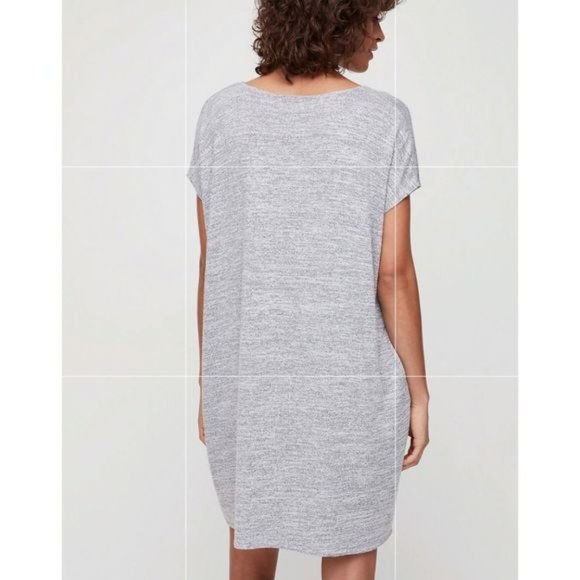Aritzia Wilfred Free Marcoux Mini Oversized Gray Dress Size XS. - Picture 5 of 15
